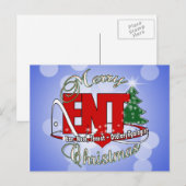 ENT KEEL van de NEUS van het OOR van de Feestdagenkaart (Voorkant / Achterkant)