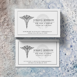ENT | Minimalistisch vervaagd KNO-symbool Visitekaartje