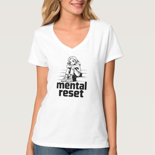 ental Reset – Silent Reflection Edition T-shirt (Voorkant)