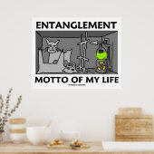 Entangens van mijn leven (kwantumfysica) poster (Keuken)
