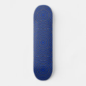 Ente auf Blau Kaleidoscoop Small Skateboard (Voorkant)