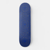 Ente auf Blau Kaleidoscoop Small Skateboard (Voorkant)