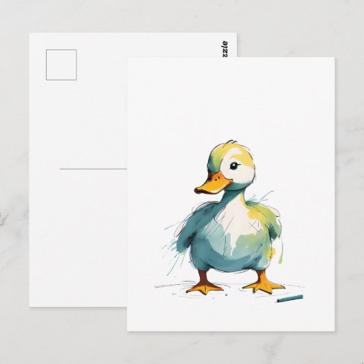 Ente Briefkaart (Voorkant / Achterkant)