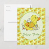Ente nähen briefkaart (Voorkant / Achterkant)