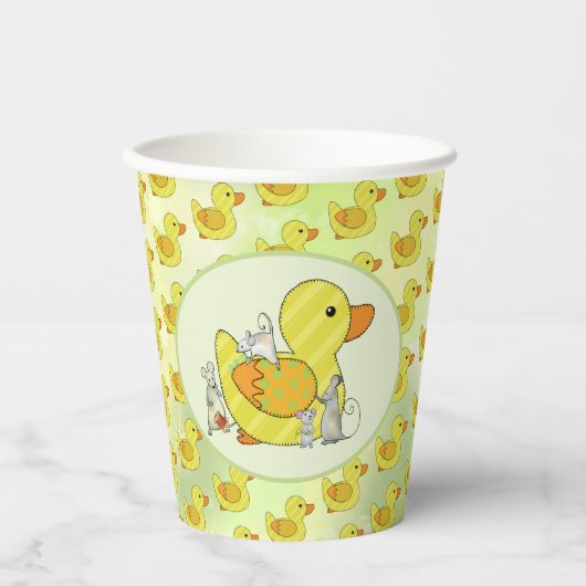Ente nähen papieren bekers (Voorkant)