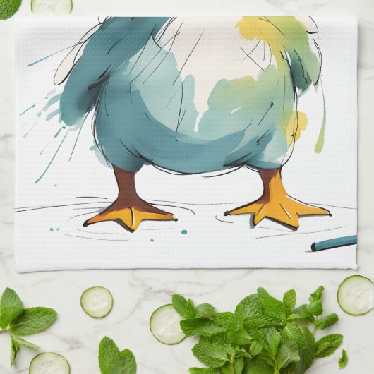 Ente Theedoek (Gevouwen)