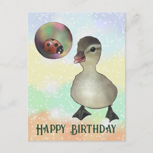Ente und Seifenblase Briefkaart (Voorkant)
