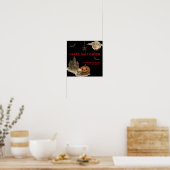 Enter Als Je Durft - Griezelig Spokenhuis Hallowee Poster (Keuken)