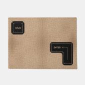 Enter & Escape Key Design Computer Grappig Welkom Deurmat (Voorkant)