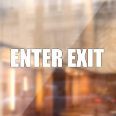 Enter Exit Winkel Zakelijk Deur Bord Raam Sticker (Vel 2)