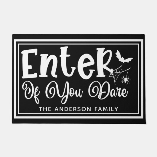 Enter of you Dare - Funny Halloween Deurmat (Voorkant)