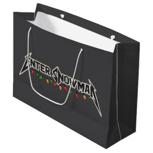 Enter Sneeuwman Kerst Rocker Winter Rock Metaal Groot Cadeauzakje