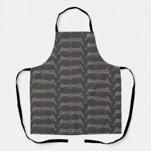 Enter Sneeuwman Kerst Rocker Winter Rock Metaal Schort