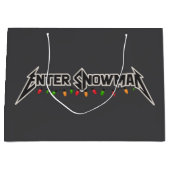 Enter Snowman Christmas Rocker Winter Rock Metal Groot Cadeauzakje (Voorkant)