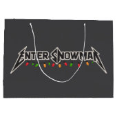 Enter Snowman Christmas Rocker Winter Rock Metal Groot Cadeauzakje (Achterkant)