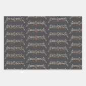 Enter Snowman Christmas Rocker Winter Rock Metal Inpakpapier Vel (Voorkant)