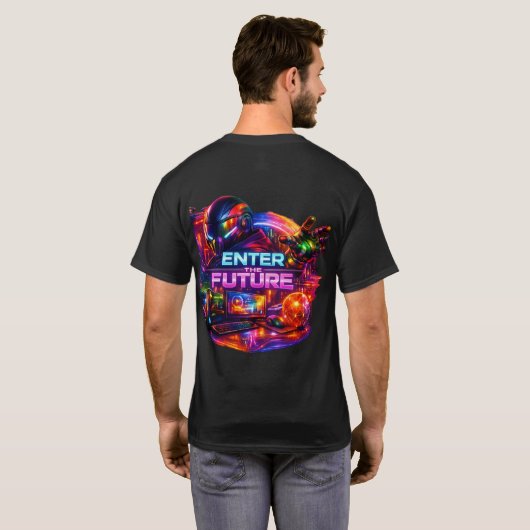 Enter the Future Galaxy T-Shirt (Achterkant volledig)