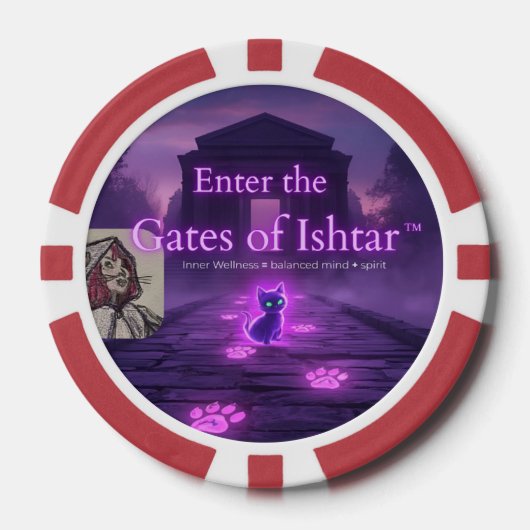 Enter the Gates of Ishtar playing cards  Poker Chips (Voorkant)