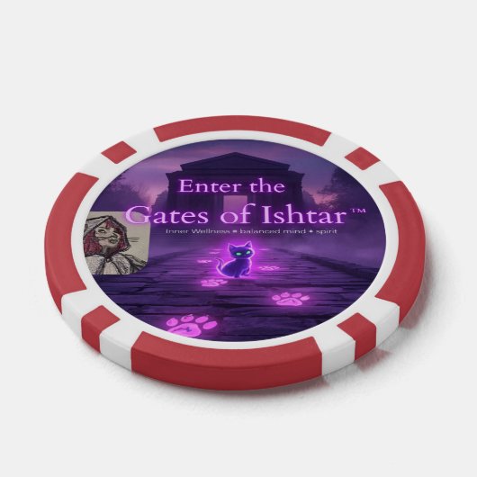 Enter the Gates of Ishtar playing cards  Poker Chips (Enkel)