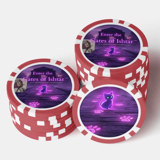 Enter the Gates of Ishtar speelkaarten Poker Chips (Opstapeling)