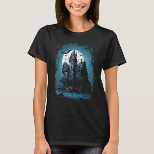 Enter the Haunted Mansion Scary Halloween T-shirt (Voorkant)