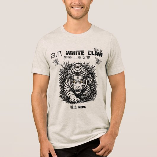 Enter The White Klauw II Tri-Blend Shirt (Voorkant)