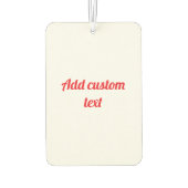 Enter Your Custom Text Luchtverfrisser (Achterkant)