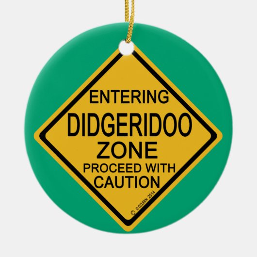 Entering Didgeridoo Zone Keramisch Ornament (Voorkant)