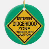 Entering Didgeridoo Zone Keramisch Ornament (Achterkant)