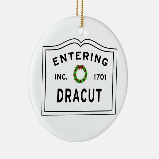 Entering Dracut Massachusett Keramisch Ornament (Rechts)