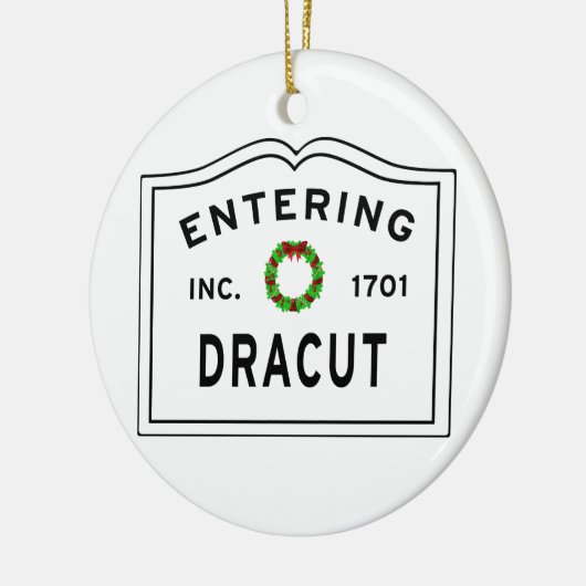 Entering Dracut Massachusett Keramisch Ornament (Links)