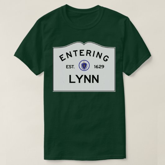 Entering Lynn Massachusetts Commonwealth of Massac T-shirt (Design voorkant)