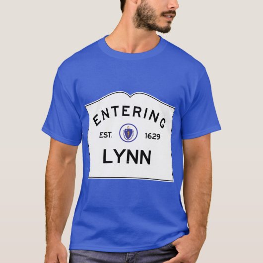 Entering Lynn Massachusetts Commonwealth of Massac T-shirt (Voorkant)