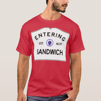 Entering Sandwich Massachusetts Commonwealth of Ma T-shirt
