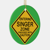 Entering Singer Zone Keramisch Ornament (Rechts)