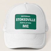 Entering Stokedville Population Me Trucker Pet (Voorkant)