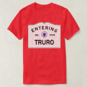 Entering Truro Massachusetts Commonwealth of Massa T-shirt (Design voorkant)