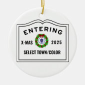 Entering YOURTOWN Ornament (Voorkant)