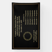 Enterprise Business Gold Black Employees Awards Spandoek (Verticaal)