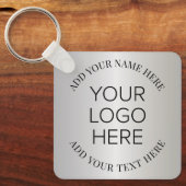 Enterprise Business Logo Promotion Silver Sleutelhanger (Voorkant)