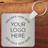 Enterprise Business Logo Promotion Silver Sleutelhanger (Achterkant)