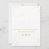 Enterprise Elegant White Gold Merry-kerstboom Feestdagenkaart (Achterkant)