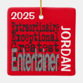 Enterprise Extraordinaire CUSTOM Keramisch Ornament (Achterkant)