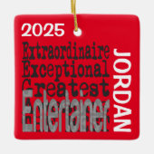 Enterprise Extraordinaire CUSTOM Keramisch Ornament (Voorkant)