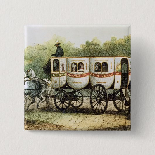 Enterprise Generale des Dames Blanches'' Vierkante Button 5,1 Cm (Voorkant)