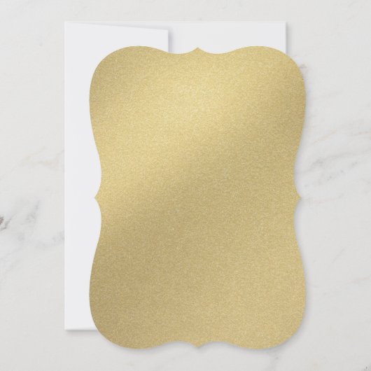 Enterprise Holiday Party - Elegant Gold Script Kaart (Achterkant)