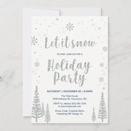 Enterprise Holiday Party Invitation Kaart (Voorkant)