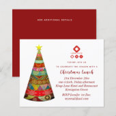 Enterprise-kerstuitnodiging (LOGO TOEVOEGEN) Folka (Voorkant / Achterkant)