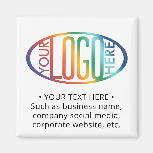 Enterprise Logo Business Promotional Branded Squar Magneet (Voorkant)