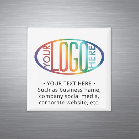 Enterprise Logo Business Promotional Branded Squar Magneet